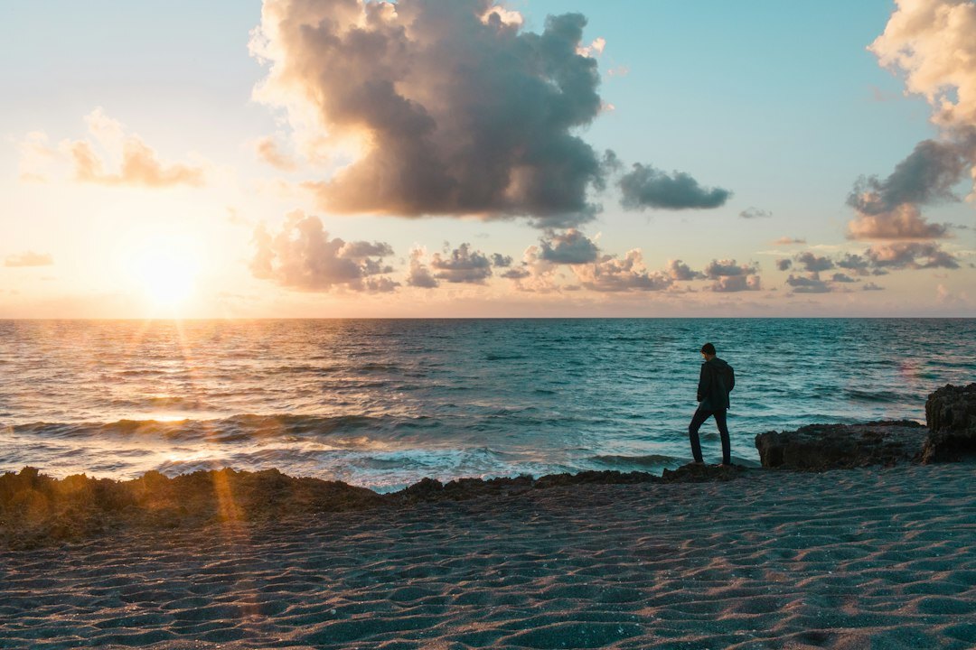 person on journey of self discovery